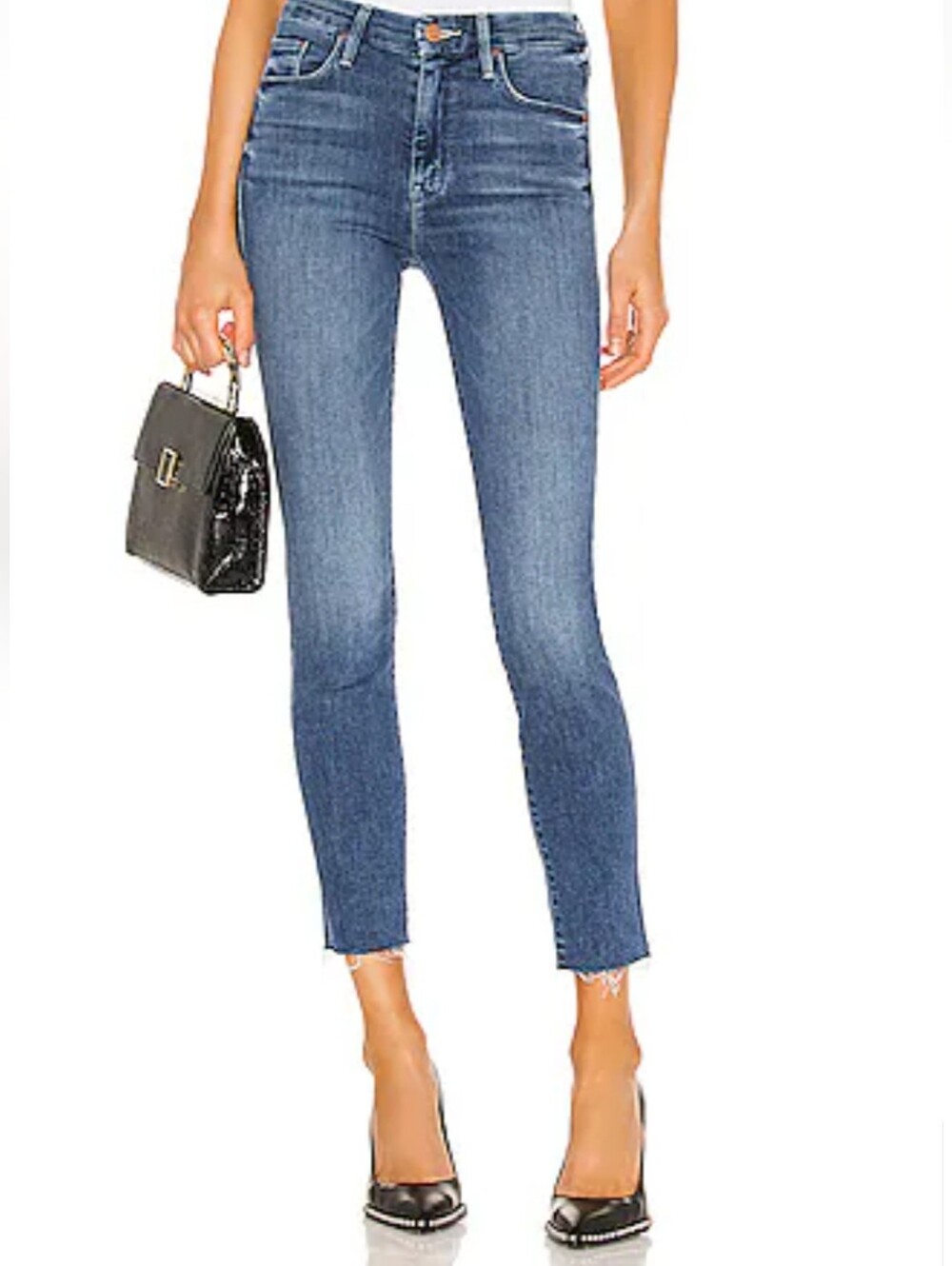 Mother The Looker Ankle Fray in Groovin Jeans Size 27